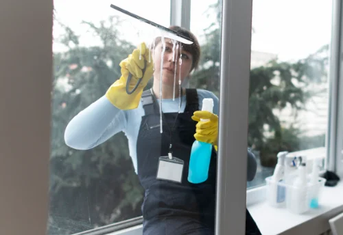 Nettoyage de vitres intérieures et extérieures à Bains